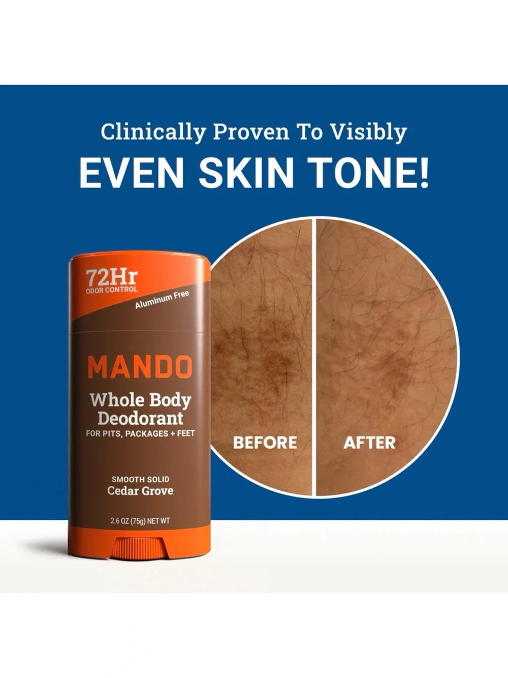 Mando Cedar Grove Smooth Solid Whole Body Deodorant 2.6oz